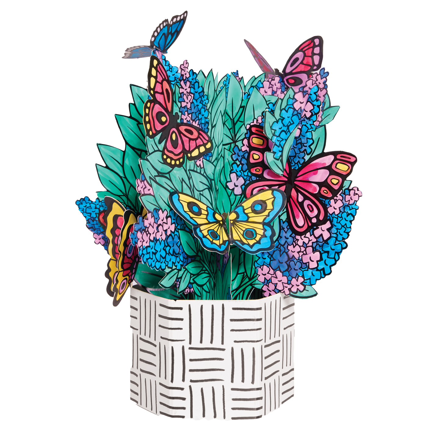 Pop Up Coloring Butterfly Bouquet - Adult Coloring Craft