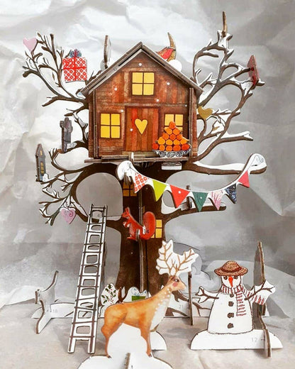 Christmas Treehouse Pop & Slot 3D Advent  - POP 110