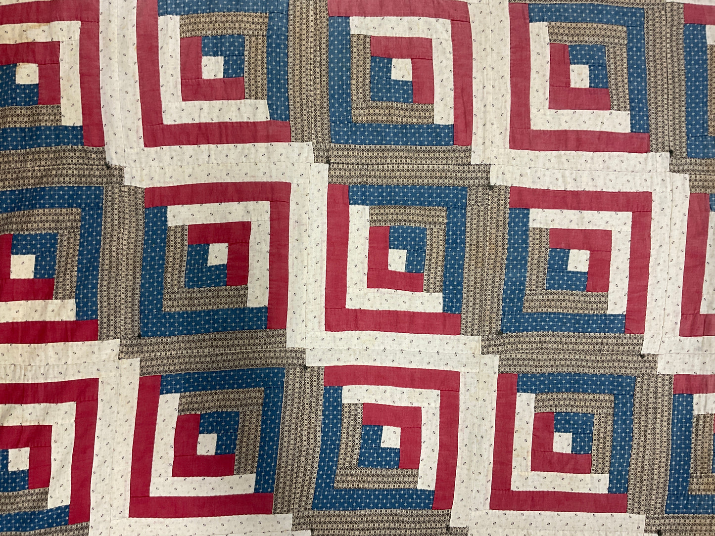 Patriotic Log Cabin Quilt