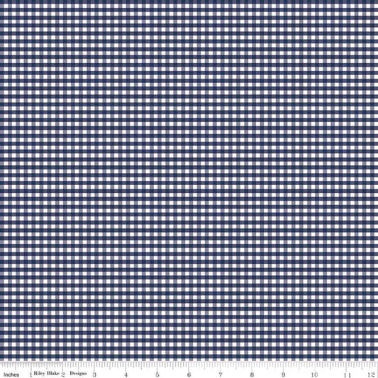 Small Navy & White Gingham