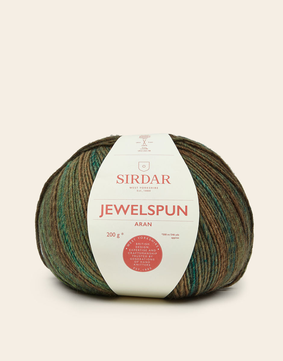 Jewelspun Aran Self Striping Yarn