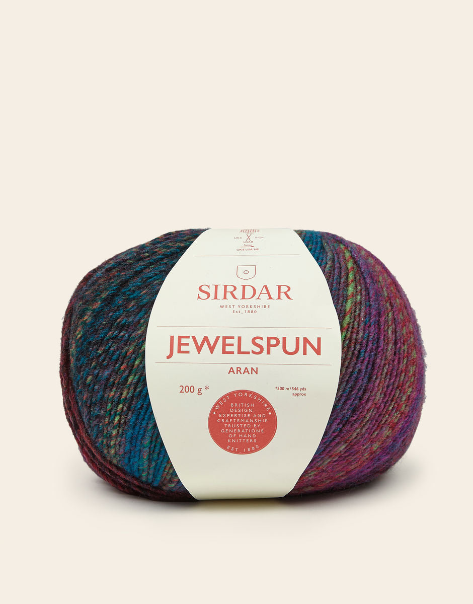 Jewelspun Aran Self Striping Yarn