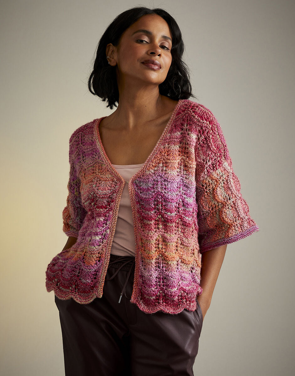 Jewelspun - Hot House Flowers Cardigan Pattern