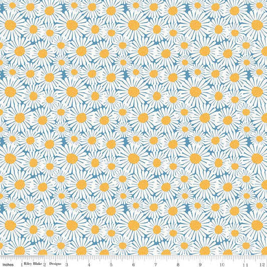 Sunshine & Dandelions Daisies Blue