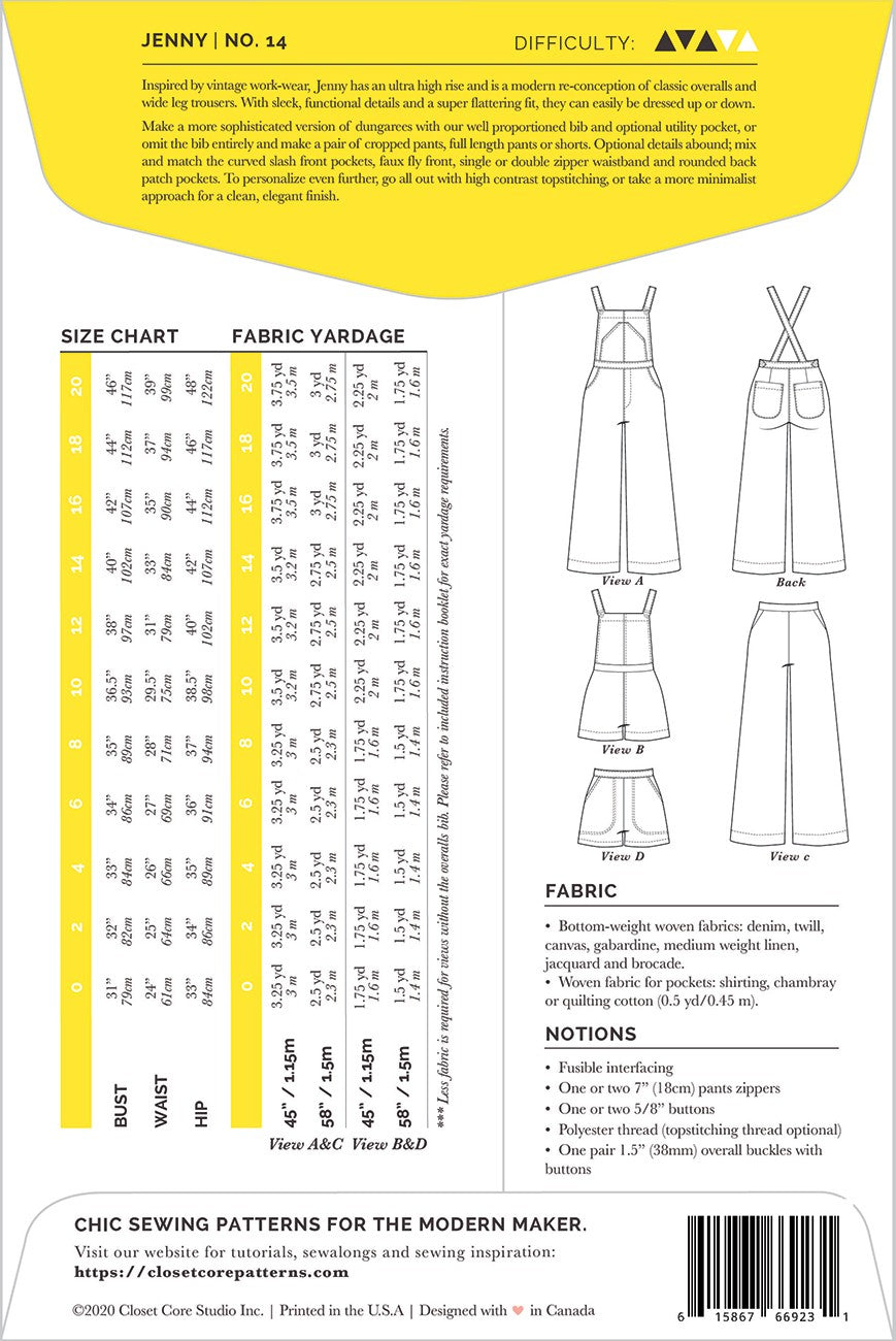 Jenny Overalls and Trousers