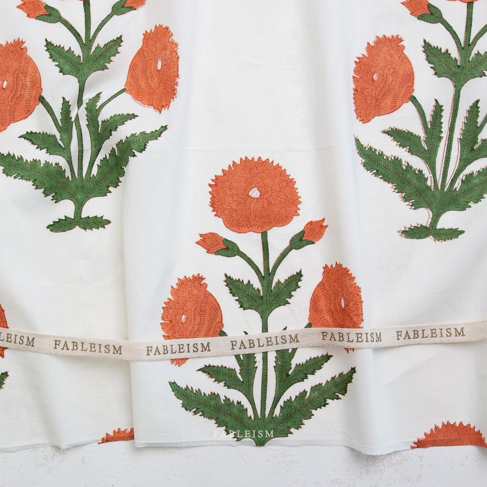 Indian Block Prints Cottage: Boho Foral Sienna