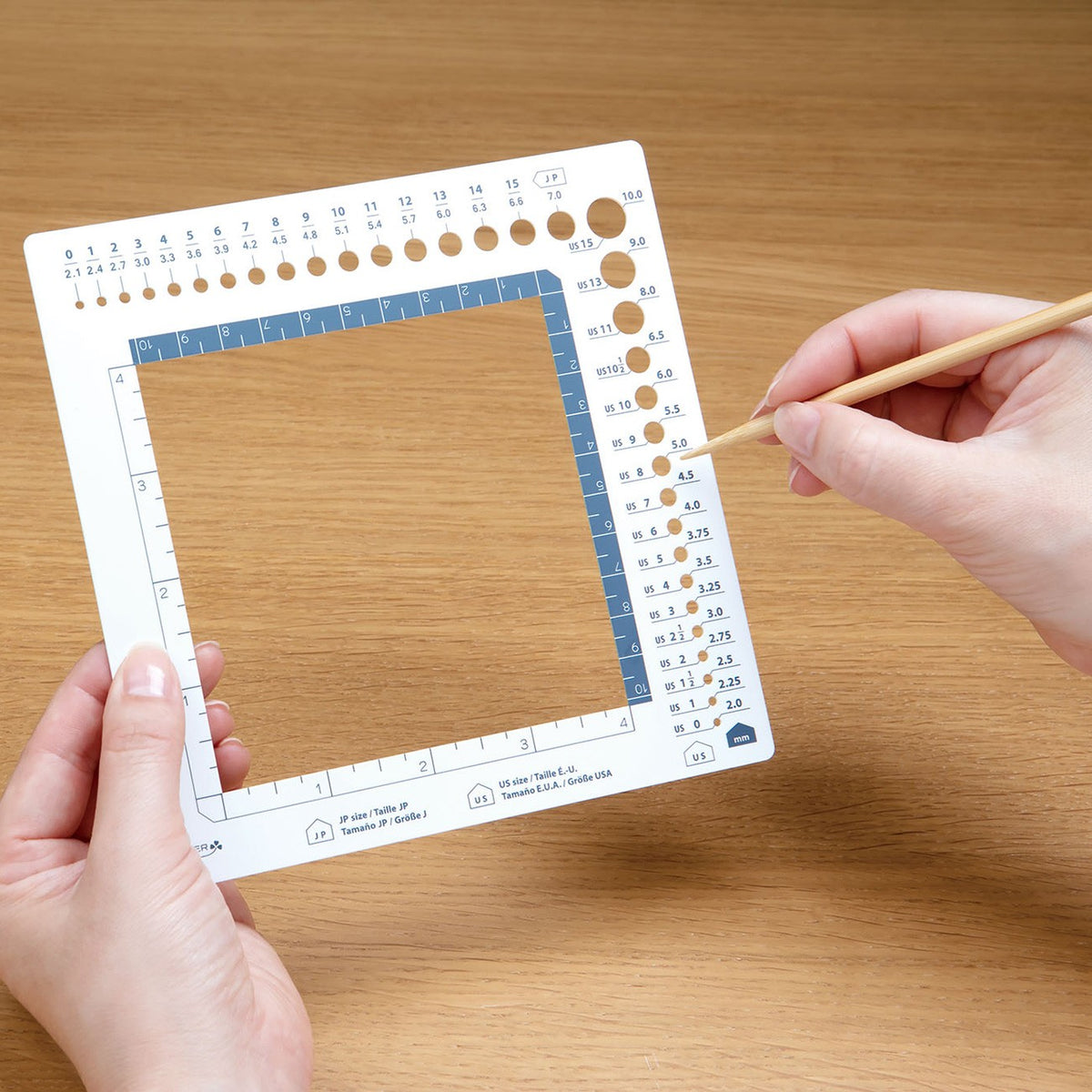 Swatch Ruler and Needle Gauge