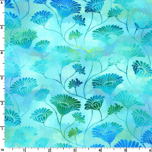 Felicity Flower Vines (Blue)