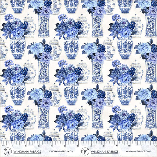 China - Blue Porcelain Bouquets &ndash; - White