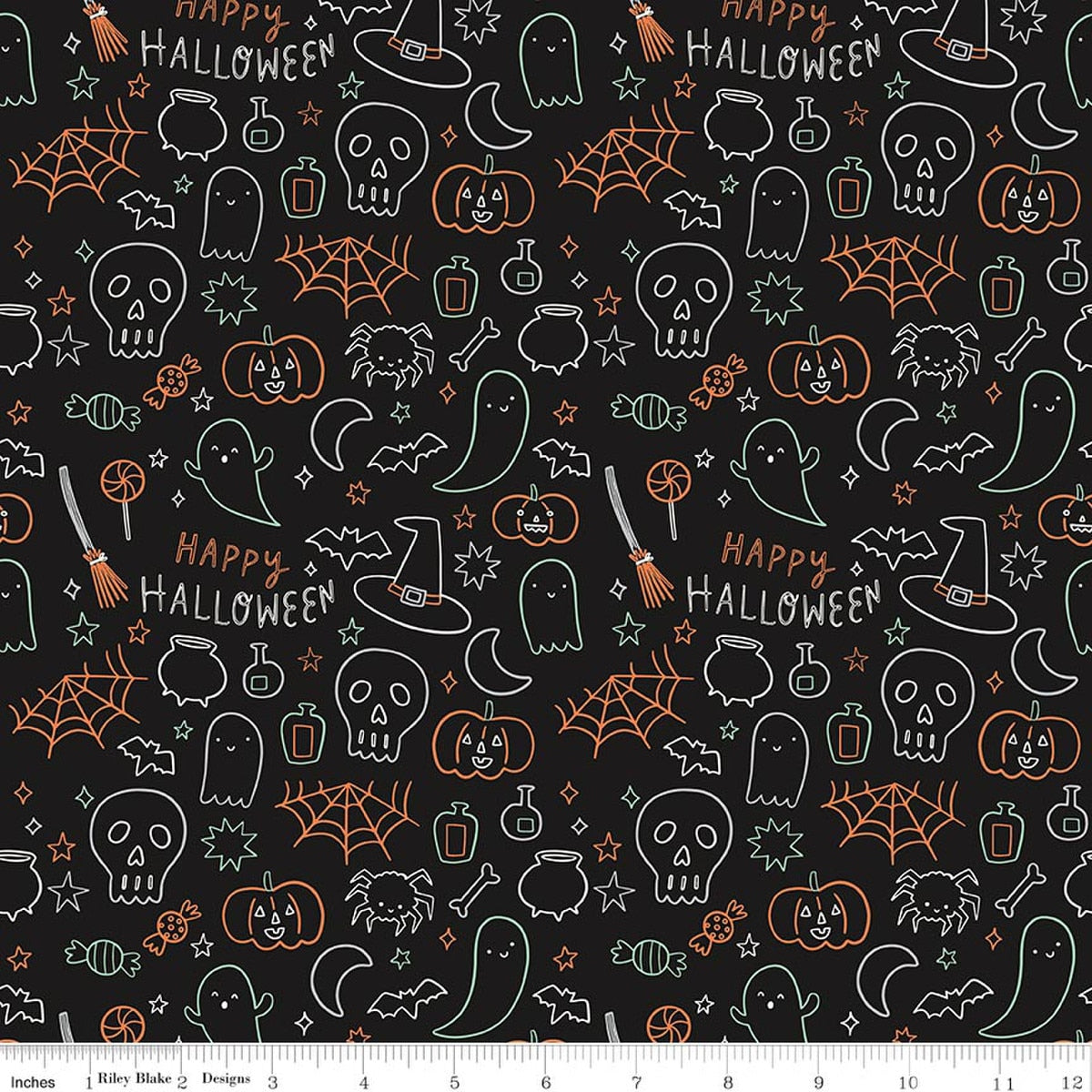 Frank and Friends Halloween Icons Black