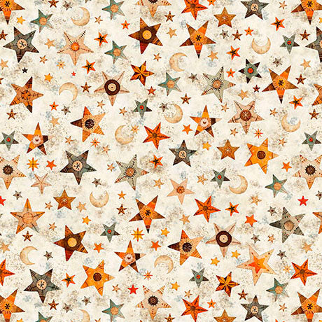 A HAUNTING WE WILL GO-STARS & MOONS-OATMEAL
