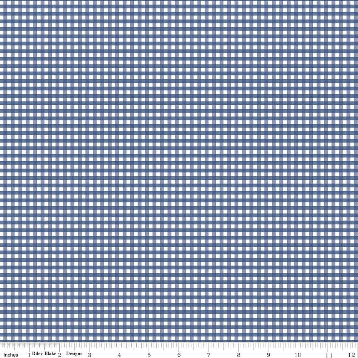 1/8“ Small Gingham Denim