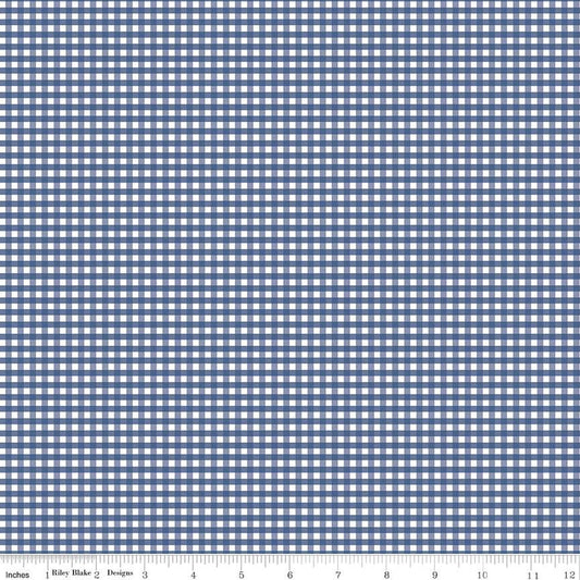 1/8“ Small Gingham Denim