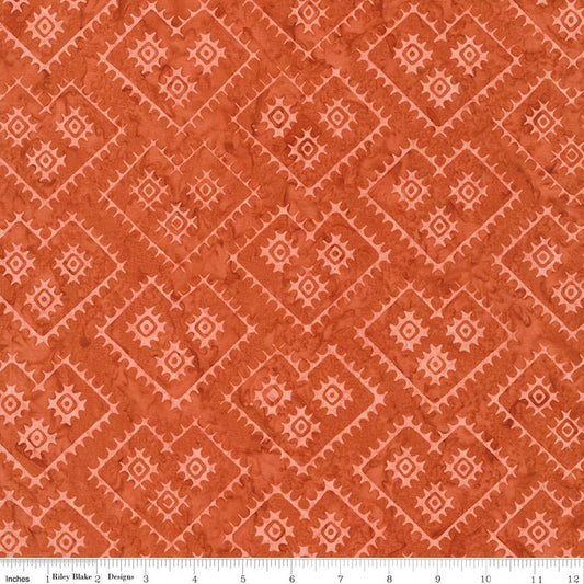 Boho Batiks Lattice Salmon Run