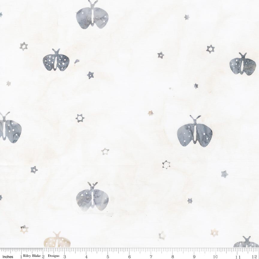 Boho Batiks Butterflies Snow White