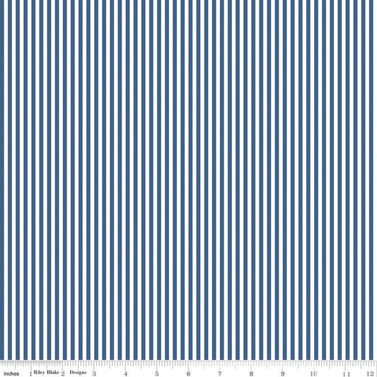 Stripe 1/8" Color Denim
