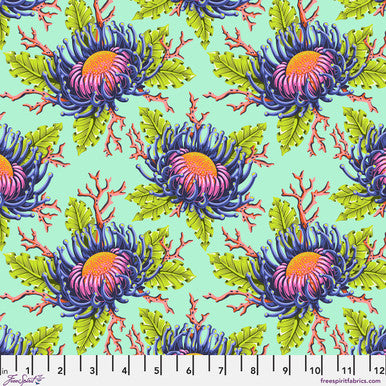 Friends &amp; Anemones - Seafoam || Floral Reef