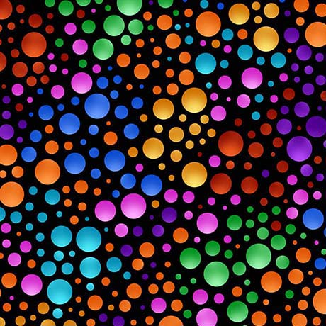 CARNIVALE-DOTS-BLACK/MULTI