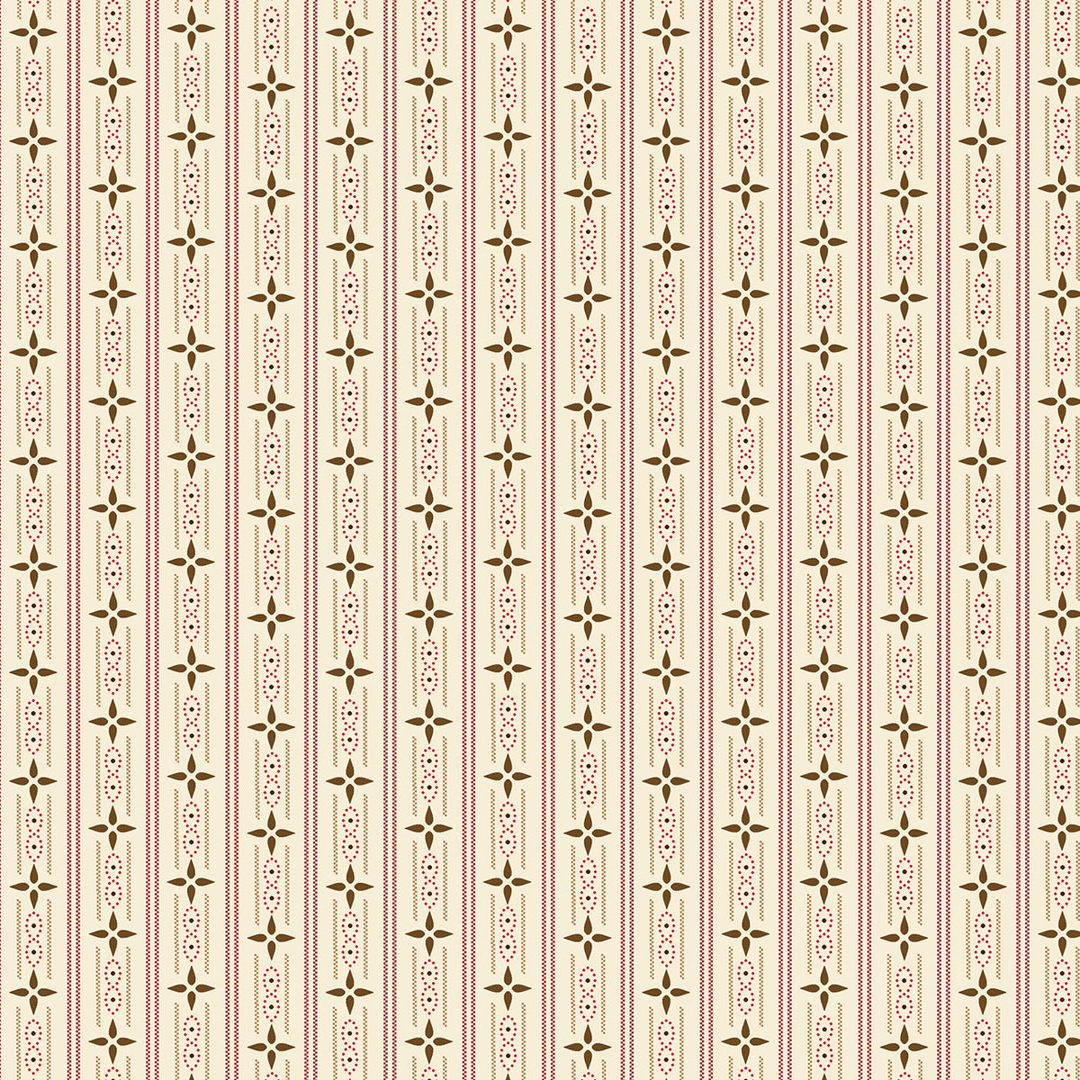 Cream Cottage Ticking Stripe