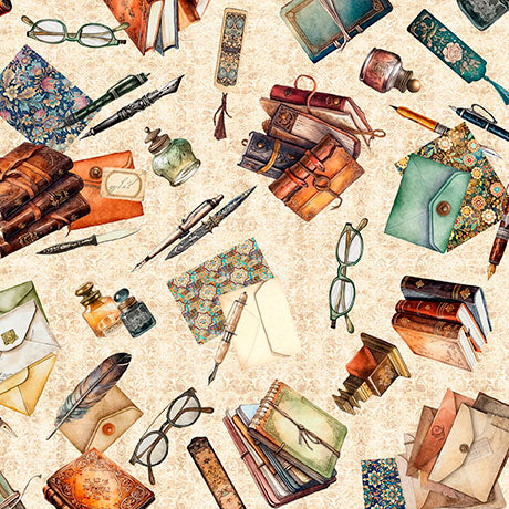 BOOK CLUB-Letter Vignettes-cream