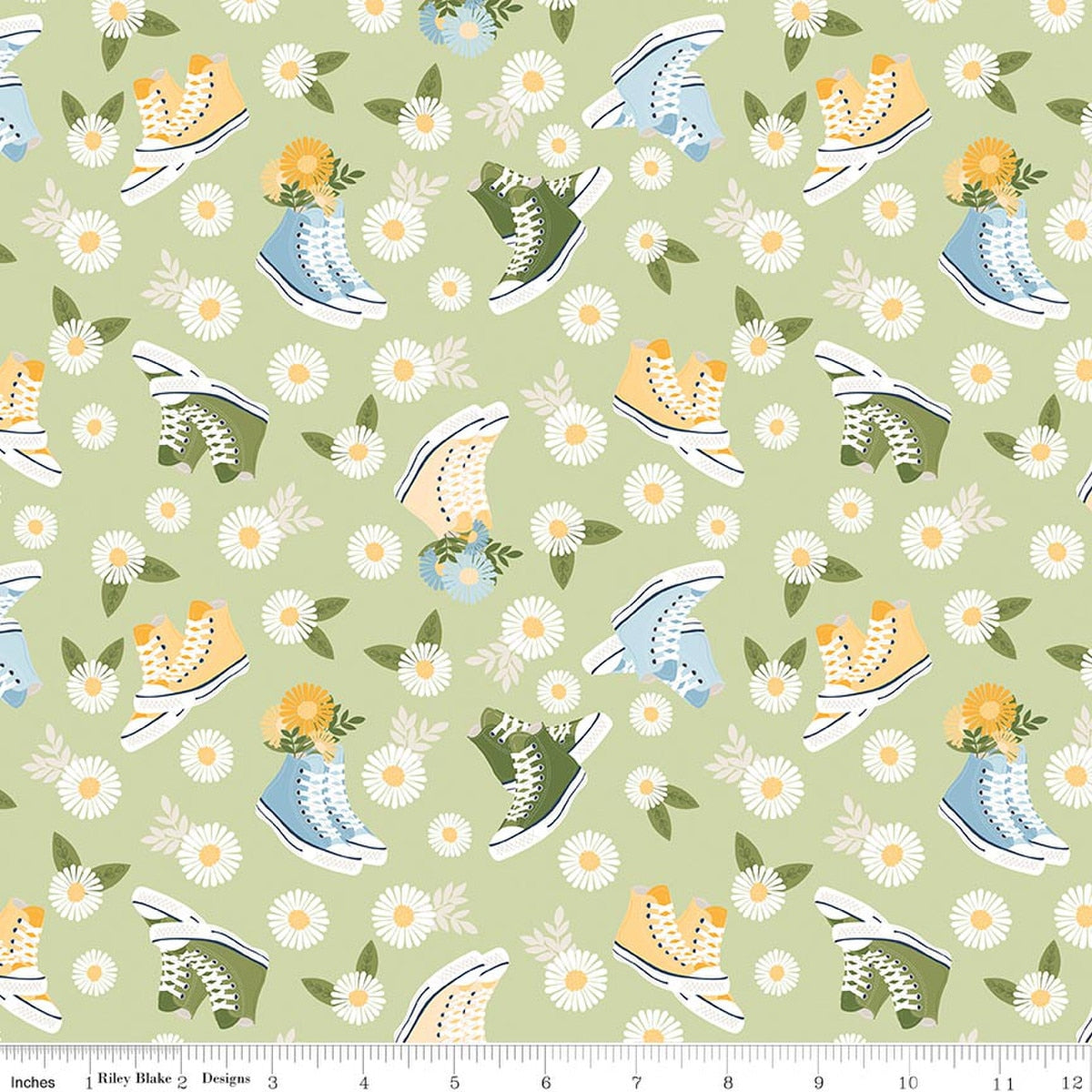Sunshine & Dandelions Shoes Honeydew