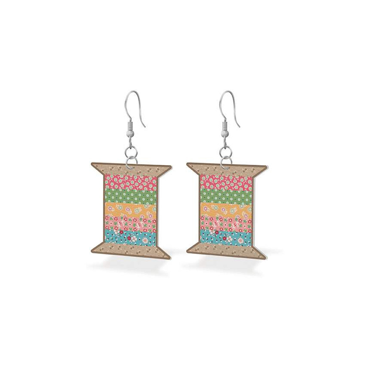 Leather Spool Earrings Mercantile