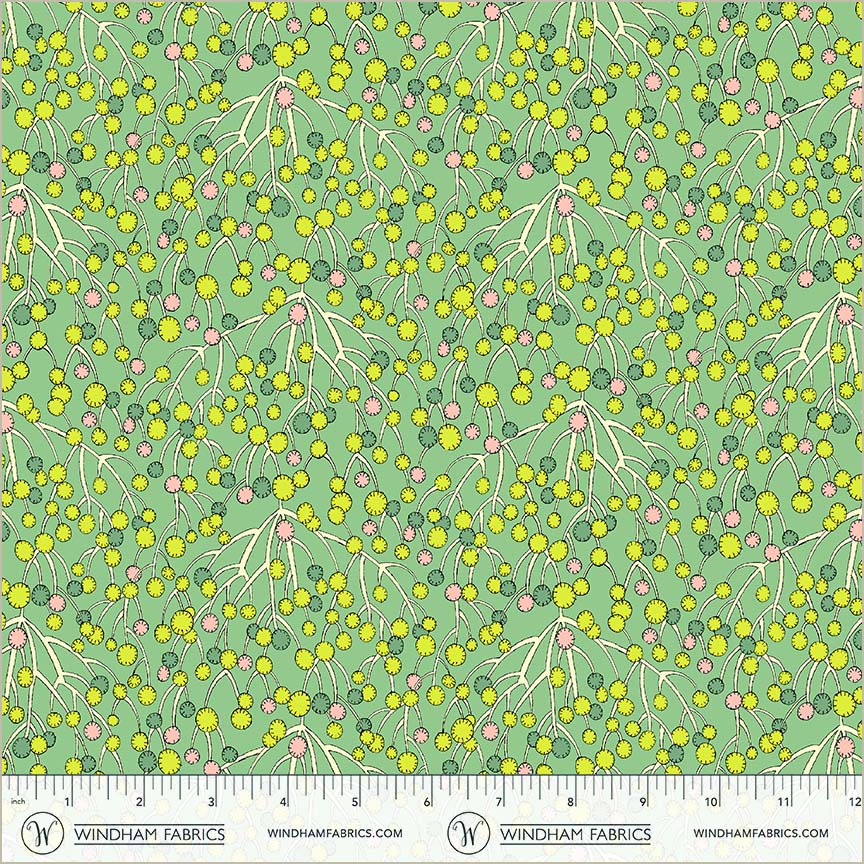 Sunshine, Huckleberry, Mint, High Density Cotton