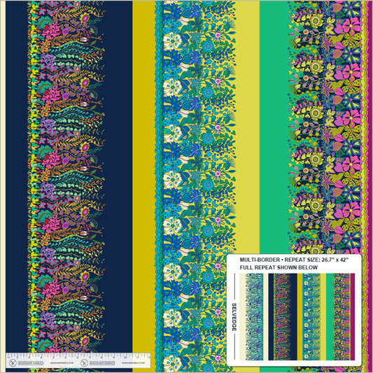 Sunshine, Hedgerow, Multi, High Density Cotton