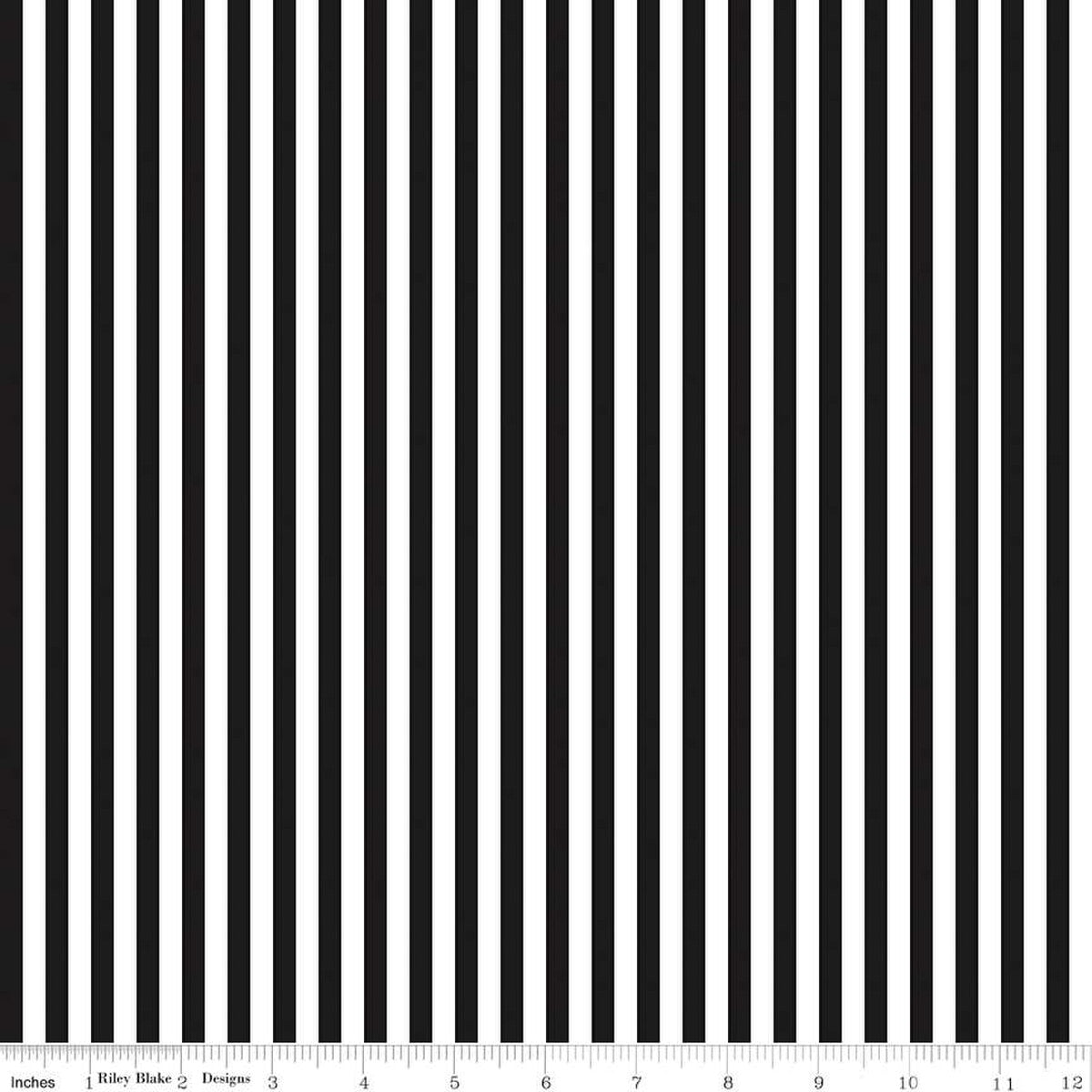 Stripe 1/4" Color Black