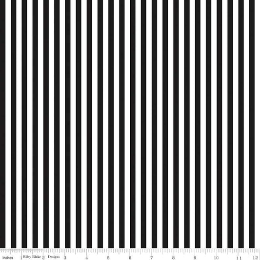 Stripe 1/4" Color Black