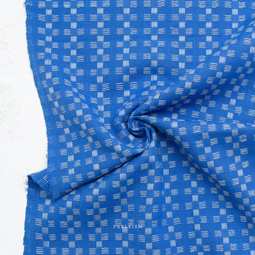 Fine & Dandy: Basketweave in Bright Blue