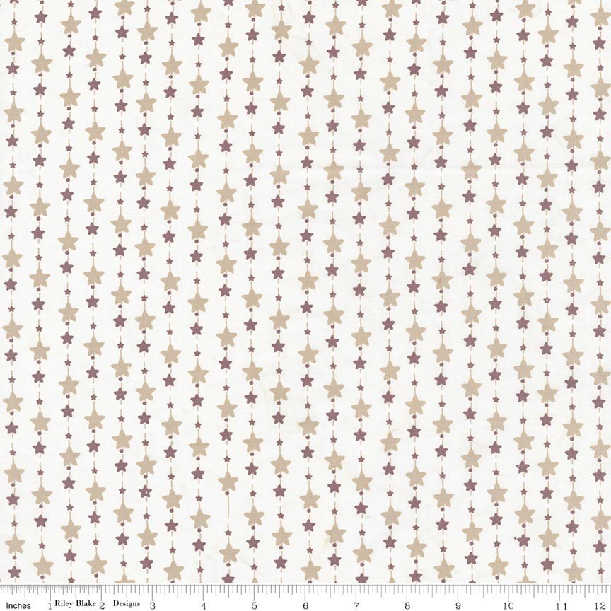 Boho Batiks Stars Snow White