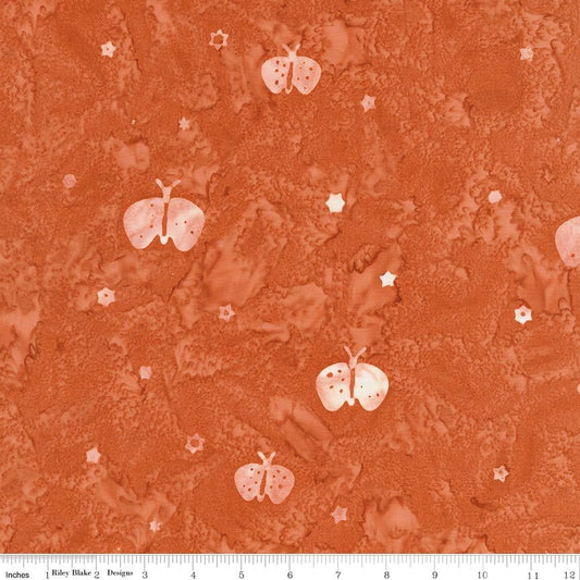 Boho Batiks Butterflies Salmon Run