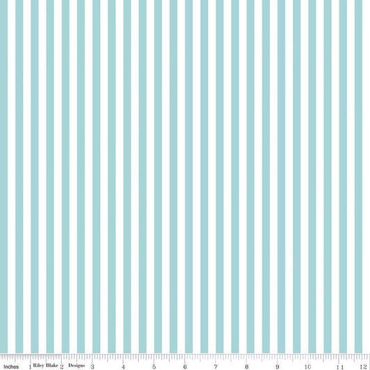 Stripe 1/4" Color Aqua