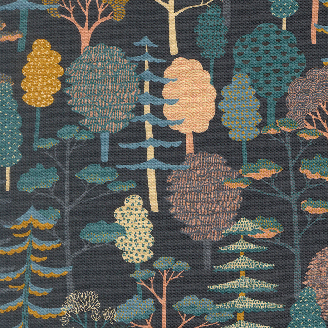 Feather Forest Bloom - Midnight