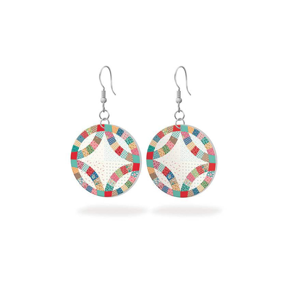 Leather Circle Earrings Home Town