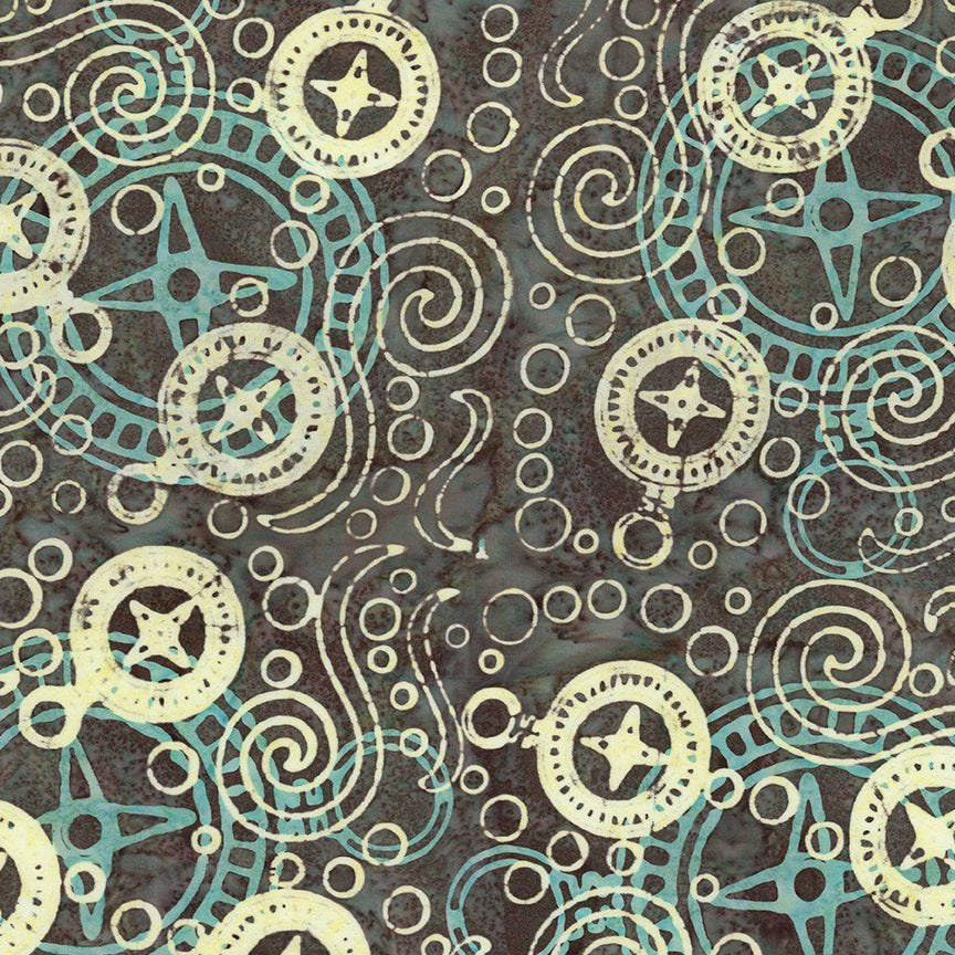 Batiks Sunken Treasure Riverbed Stone