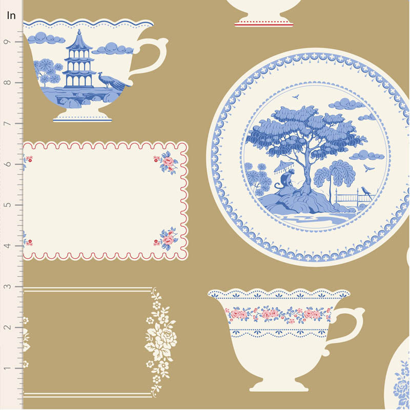 Labels and Ornaments-Ochre