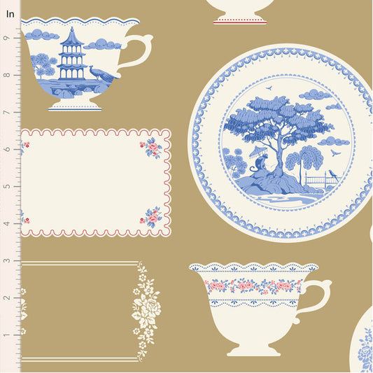 Labels and Ornaments-Ochre