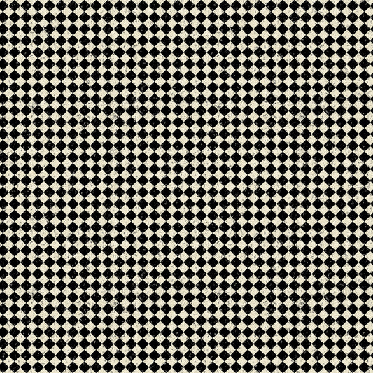 Distressed Check - BLACK AND BONE