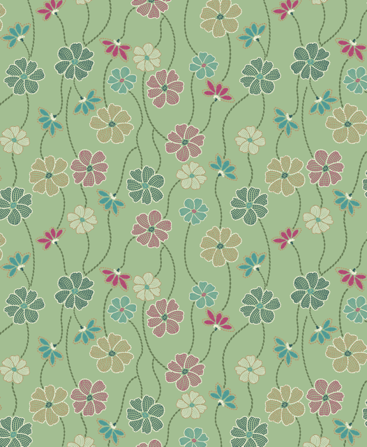 Floral Dance Sage Green