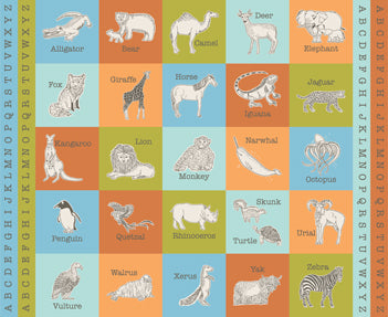 Animal Park Fun Panel     Multi 20968 11     Moda         #1
