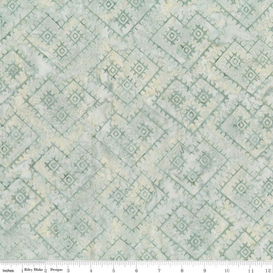 Boho Batiks Lattice Minty Fresh