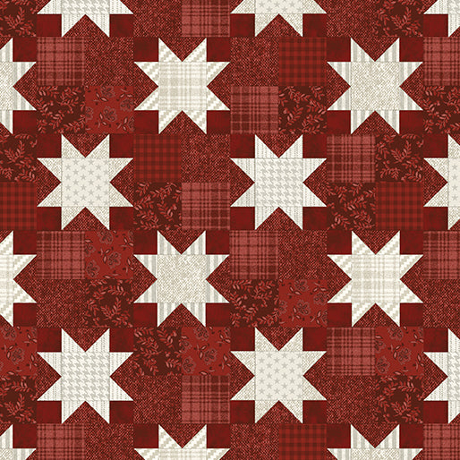 American Quilt Dark Red