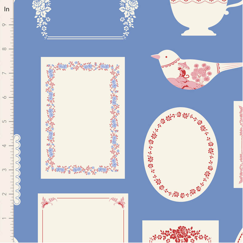 Labels and Ornaments-Blue