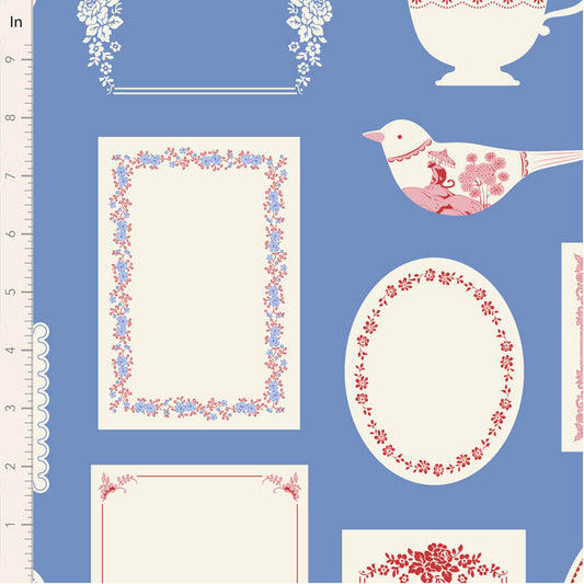 Labels and Ornaments-Blue