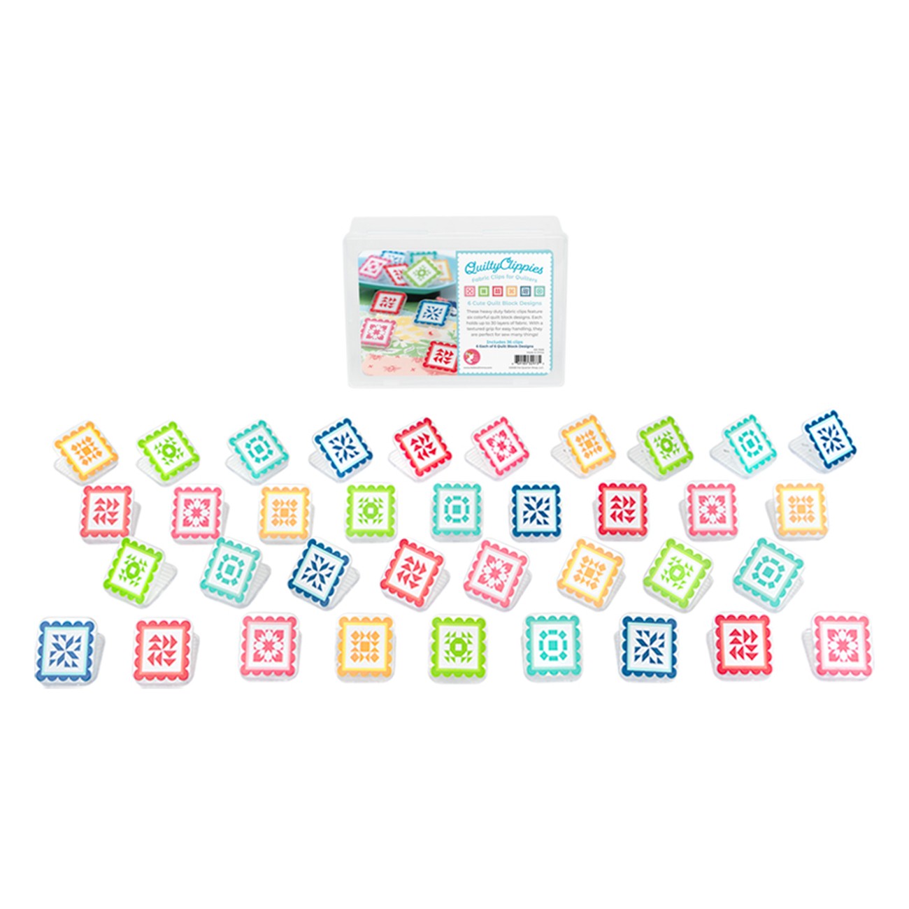 QuiltyClippies Fabric Clips