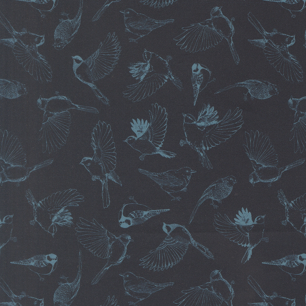 Feather Forest Bloom - Midnight