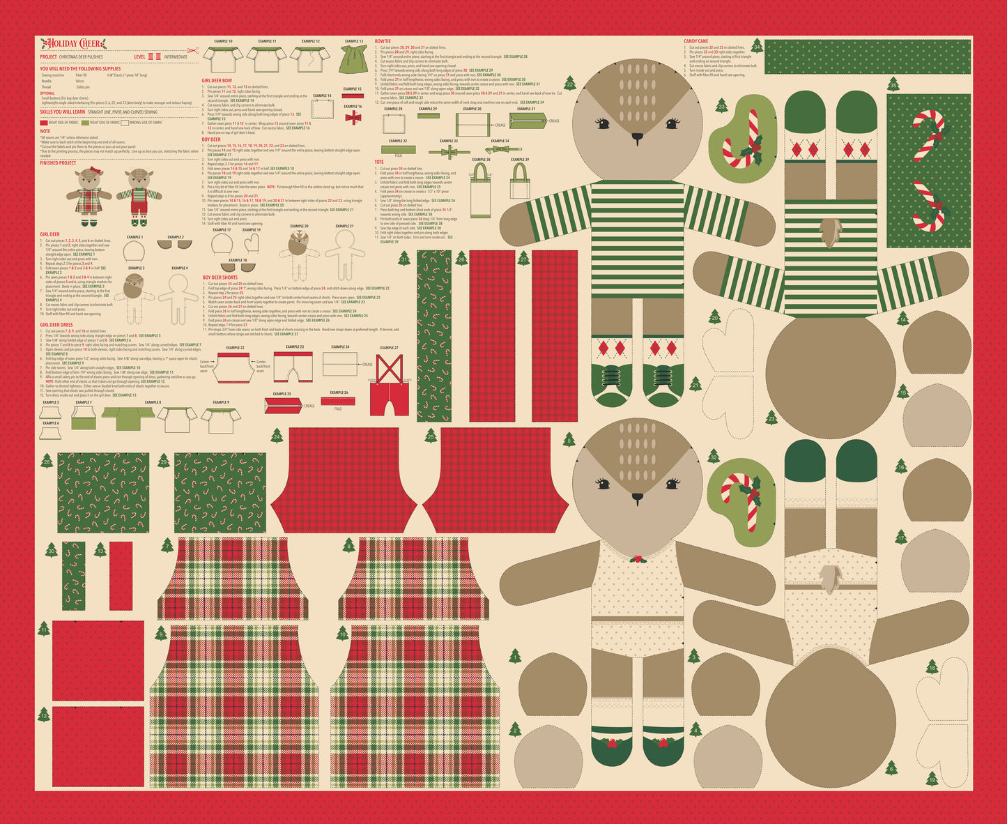 Holiday Cheer Panel - Natural