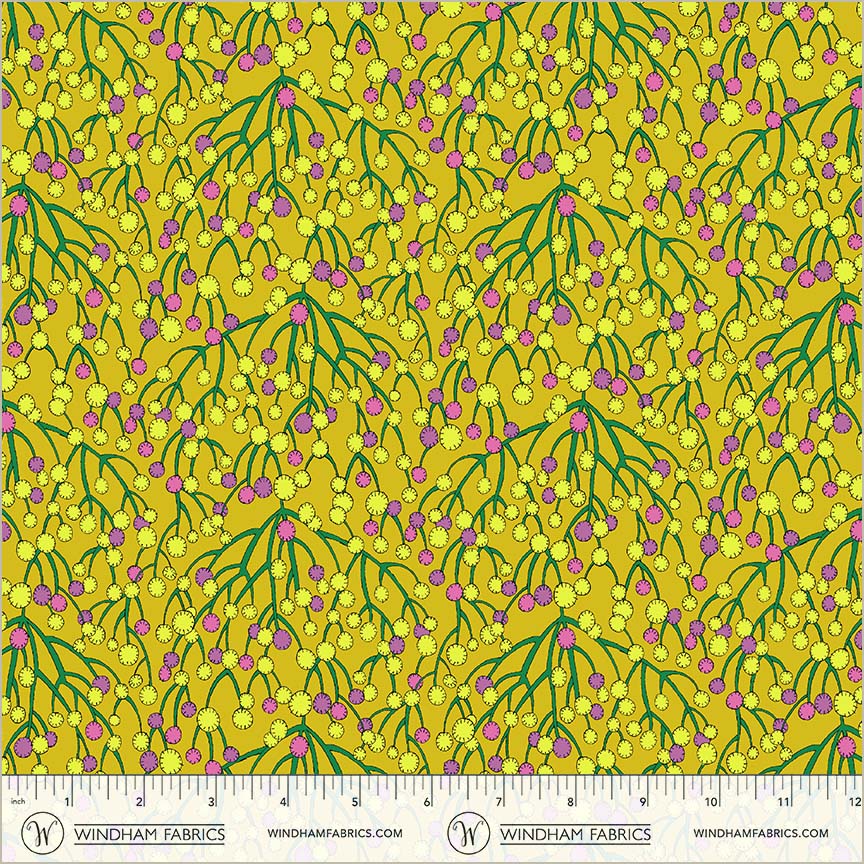Sunshine, Huckleberry, Chartreuse, High Density Cotton